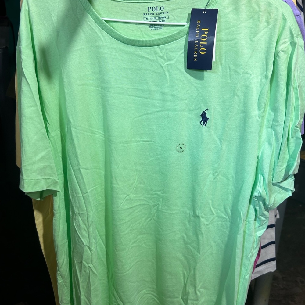 Polo by Ralph Lauren Men's Green T-Shirt